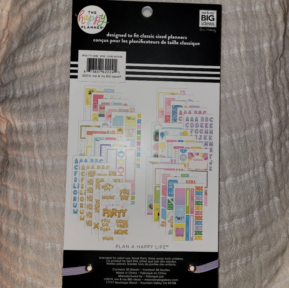 The Happy Planner Life is a Party Planner Journal Sticker Sheets